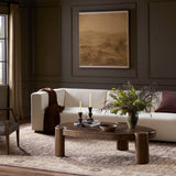 Kamira Oval Coffee Table, Dark Spalted Primavera by Four Hands