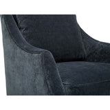 Kara Swivel Chair, Federal Blue-Furniture - Chairs-High Fashion Home