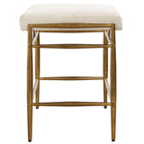 Karleen Small Bench, Ivory-Furniture - Benches-High Fashion Home