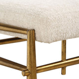 Karleen Small Bench, Ivory-Furniture - Benches-High Fashion Home