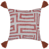 Karo Outdoor Pillow, Red Clay-Accessories-High Fashion Home