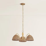 Katniss 3 Light Chandelier, Aged Brass