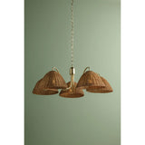 Katniss 5 Light Chandelier, Aged Brass