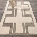 Kavala Rug, Charcoal/Ivory