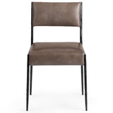 Kayne Leather Dining Chair Set of 2, Sand-Furniture - Dining-High Fashion Home
