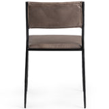 Kayne Leather Dining Chair Set of 2, Sand-Furniture - Dining-High Fashion Home