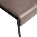 Kayne Leather Dining Chair Set of 2, Sand-Furniture - Dining-High Fashion Home