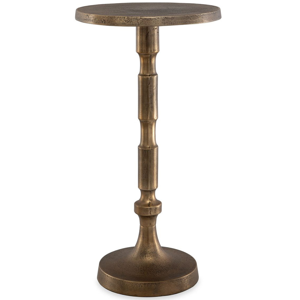 Keaton Accent Table, Antique Brass-Furniture - Accent Tables-High Fashion Home