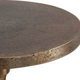 Keaton Accent Table, Antique Brass-Furniture - Accent Tables-High Fashion Home