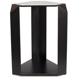 Keenan Accent Table, Rich Dark Bronze-Furniture - Accent Tables-High Fashion Home