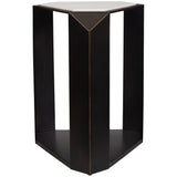 Keenan Accent Table, Rich Dark Bronze-Furniture - Accent Tables-High Fashion Home