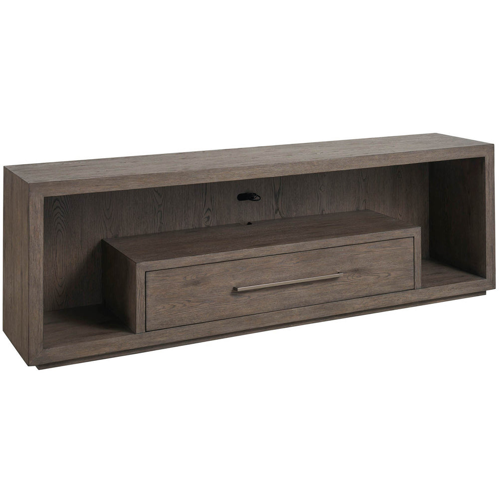 Kellan MediaConsole, Washed Charcoal-Furniture - Accent Tables-High Fashion Home