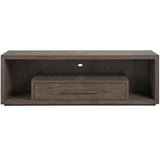 Kellan MediaConsole, Washed Charcoal-Furniture - Accent Tables-High Fashion Home