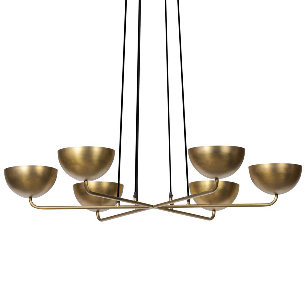 Keller Chandelier, Aged Brass by Four Hands