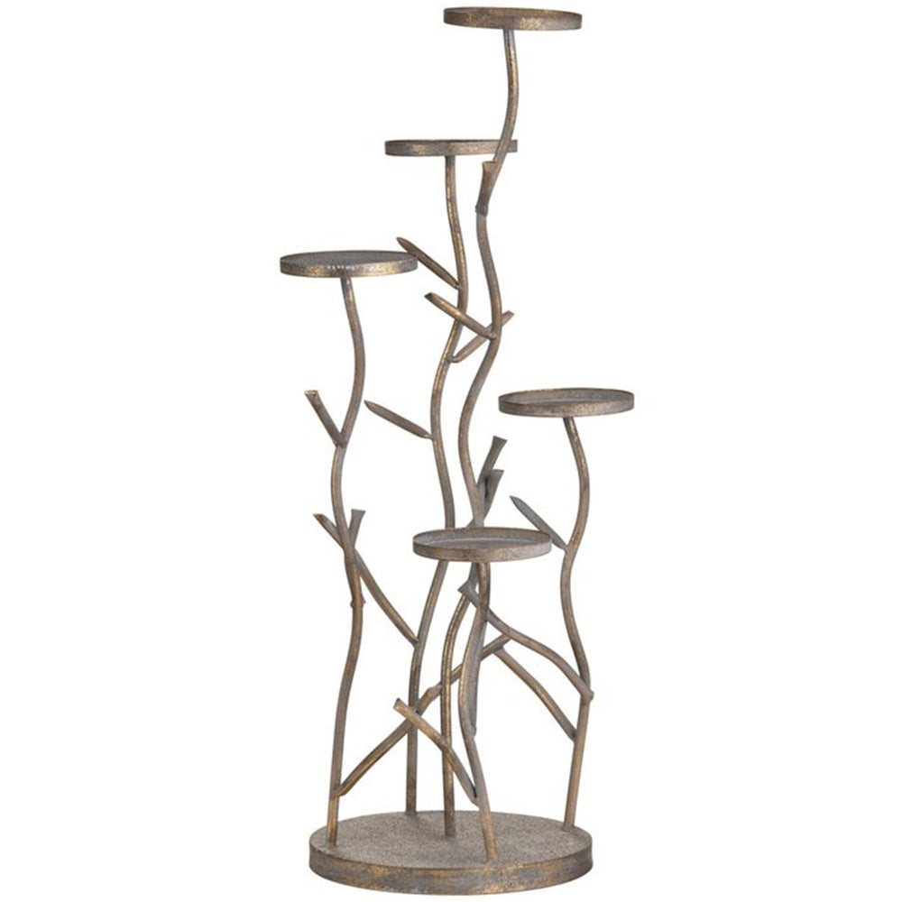 Kelsey Candleholder, Rust-Accessories-High Fashion Home