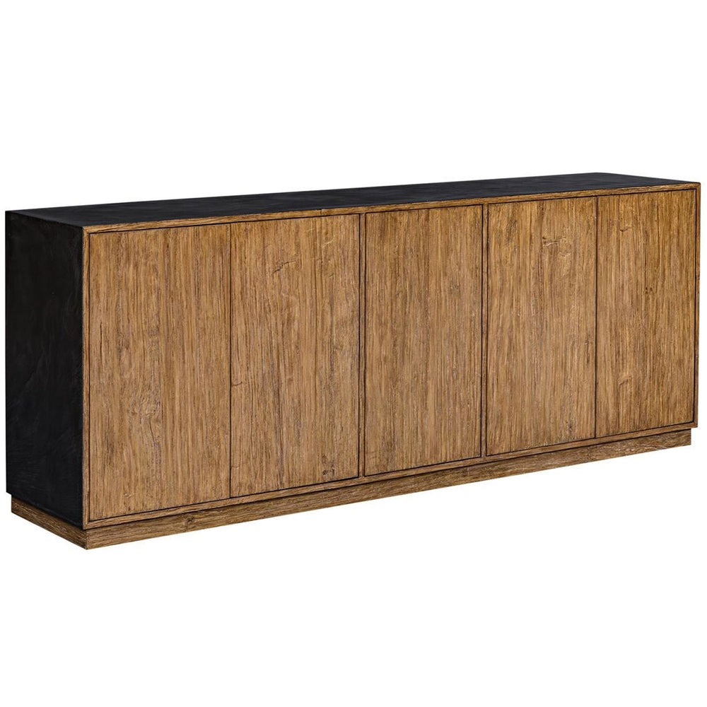 Kelvin 5 Door Cabinet, Natural/Black