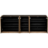 Kelvin 5 Door Cabinet, Natural/Black