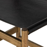 Kena Leather Bar Stool, Sonoma Black/Natural-Furniture - Dining-High Fashion Home
