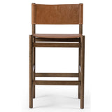 Kena Leather Bar Stool, Sonoma Butterscotch-Furniture - Dining-High Fashion Home