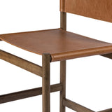 Kena Leather Bar Stool, Sonoma Butterscotch-Furniture - Dining-High Fashion Home