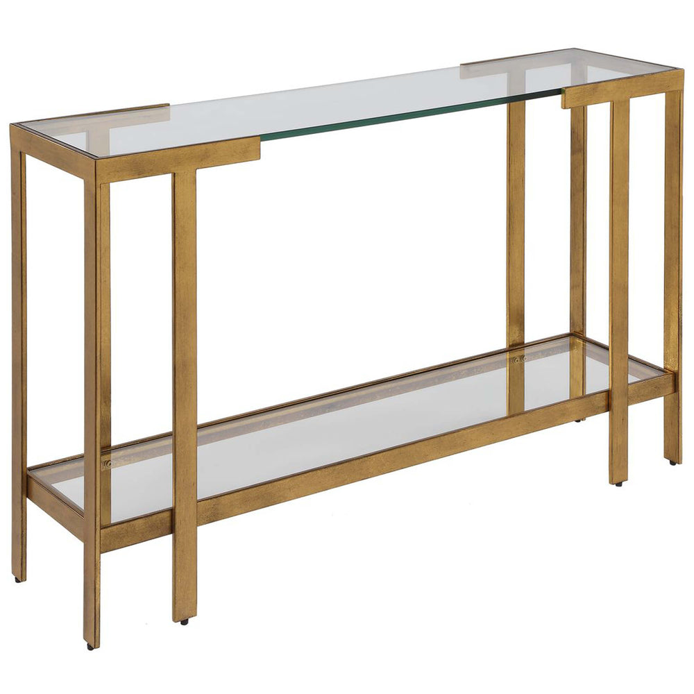 Kendrick Console Table, Gold Leaf
