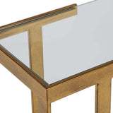 Kendrick Console Table, Gold Leaf