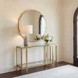Kendrick Console Table, Gold Leaf