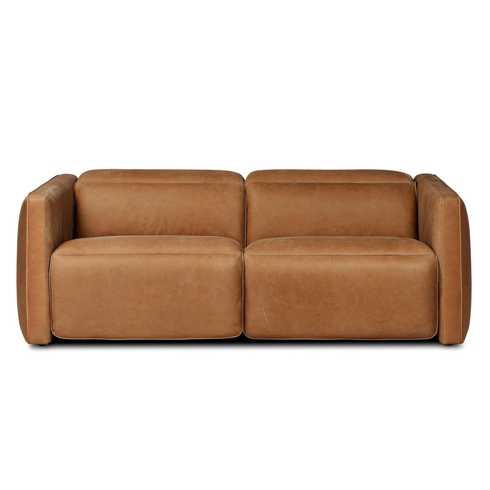 Kenlee Leather Power Recliner 2 Piece Sectional, Palermo Cognac by Four Hands-Furniture - Sofas-High Fashion Home