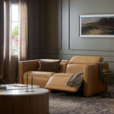 Kenlee Leather Power Recliner 2 Piece Sectional, Palermo Cognac by Four Hands-Furniture - Sofas-High Fashion Home
