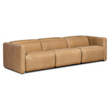 Kenlee Leather Power Recliner 3 Piece Sectional, Palermo Cognac by Four Hands-Furniture - Sofas-High Fashion Home
