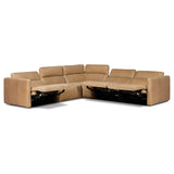 Kenlee Leather Power Recliner 5 Piece Sectional, Palermo Cognac by Four Hands-Furniture - Sofas-High Fashion Home