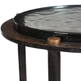 Kennington Accent Table, Rubbed Dark Bronze-Furniture - Accent Tables-High Fashion Home