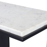 Kenora Accent Table, White Marble
