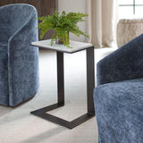 Kenora Accent Table, White Marble