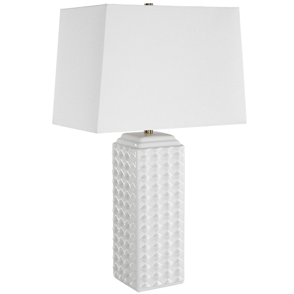 Kenso Table Lamp, Gloss White-Lighting-High Fashion Home