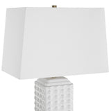 Kenso Table Lamp, Gloss White-Lighting-High Fashion Home