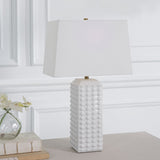 Kenso Table Lamp, Gloss White-Lighting-High Fashion Home