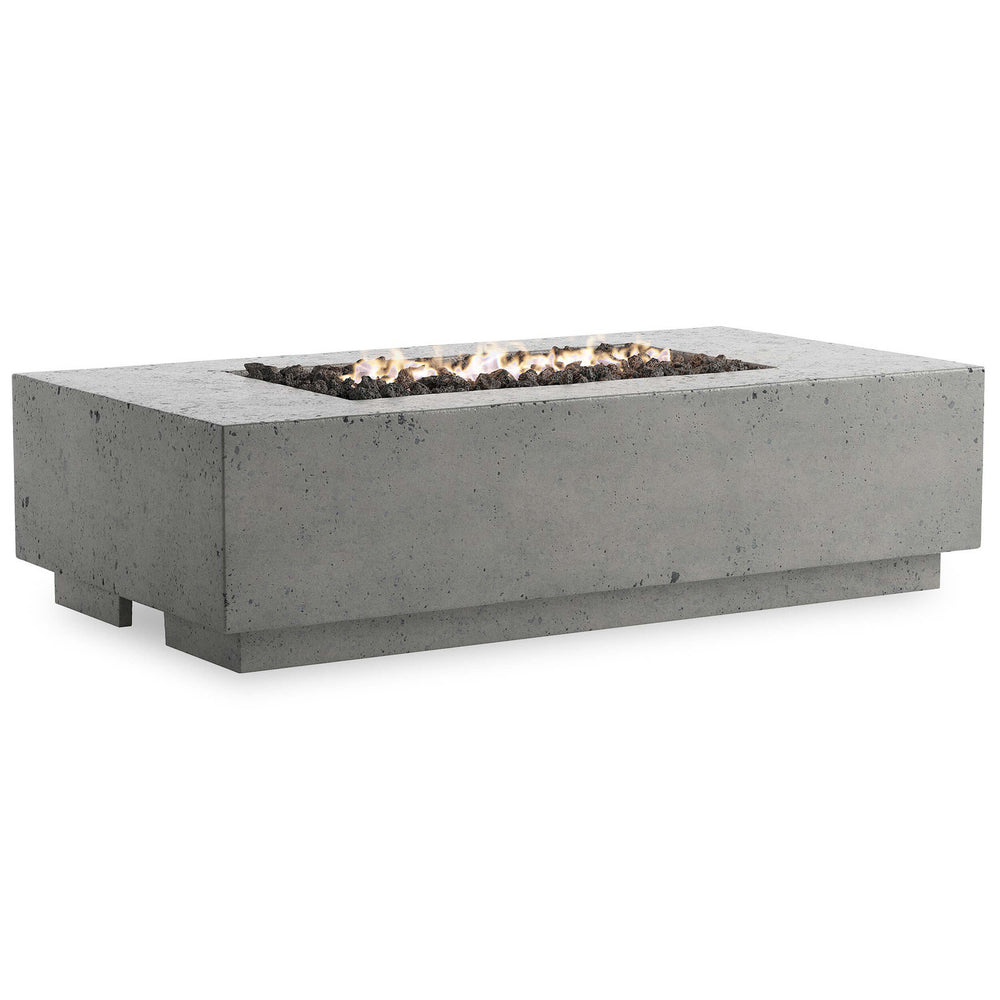 Kenton Outdoor Fire Table, Pewter-Furniture - Outdoor-High Fashion Home