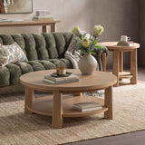 Kenzie Coffee Table, Natural-Furniture - Accent Tables-High Fashion Home