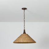 Kenzo Wide Pendant, Bronze Leaf