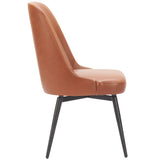 Keppel Swivel Dining Chair, Brown, Set of 2-Furniture - Dining-High Fashion Home