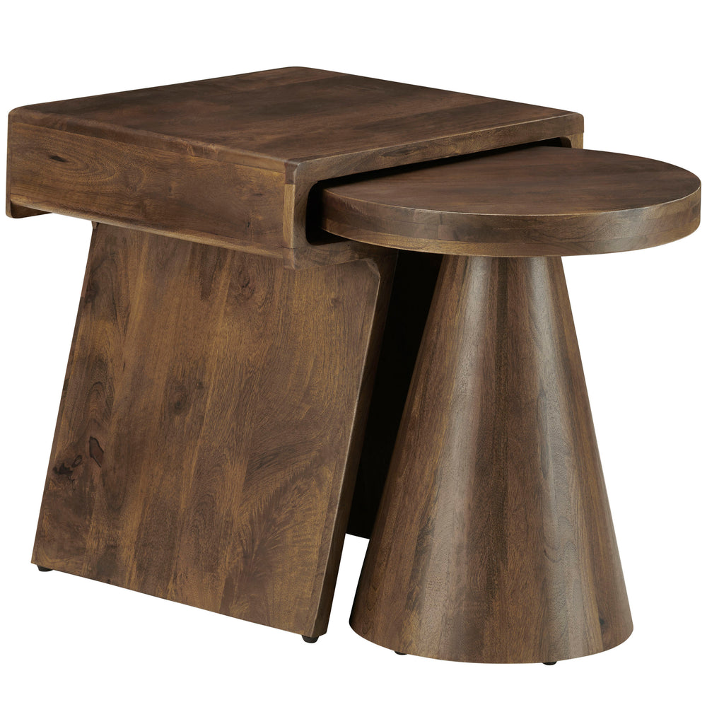 Keppler Nesting Tables, Brown-Furniture - Accent Tables-High Fashion Home