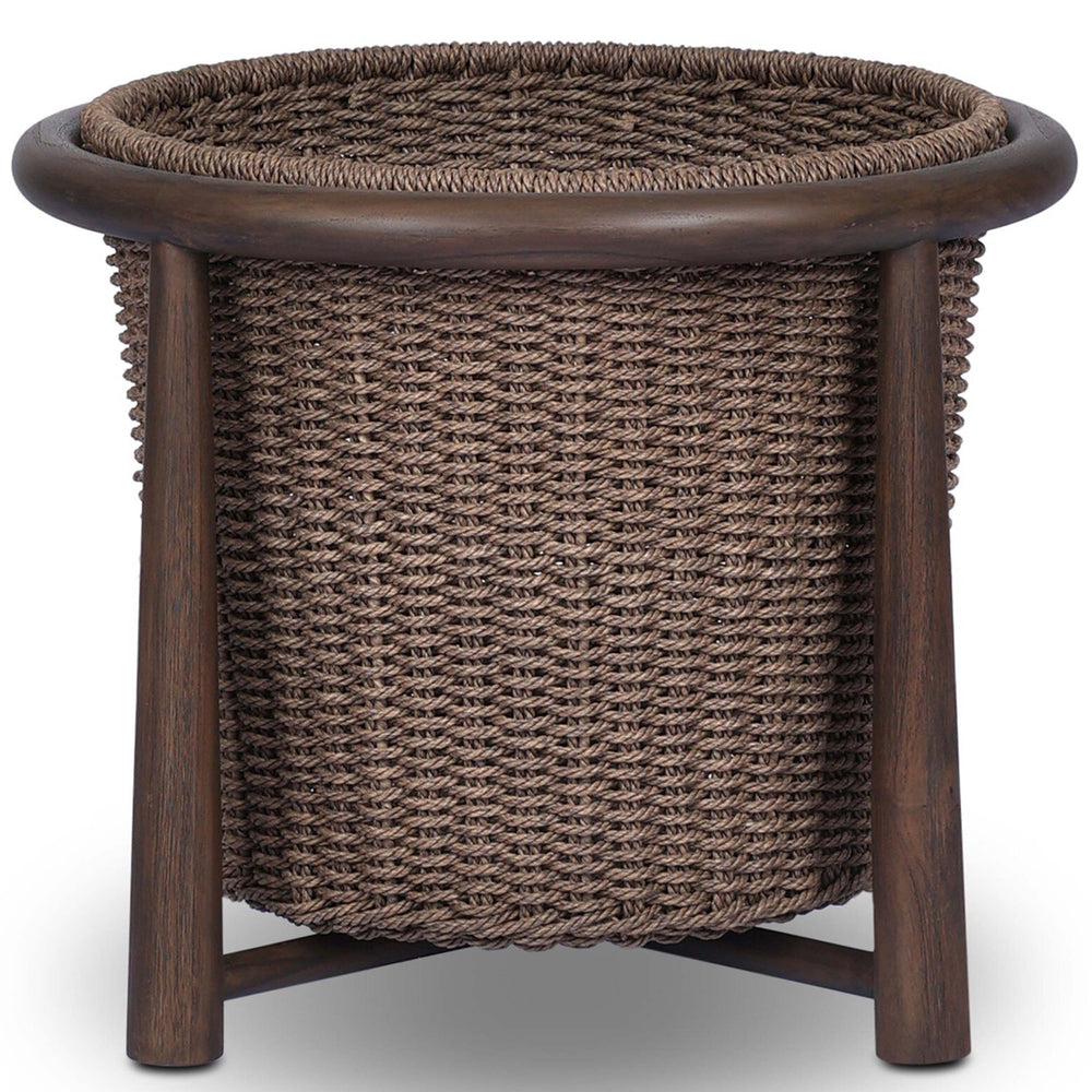 Kernan Basket, Dark Textured Woven-Accessories-High Fashion Home