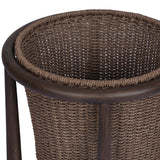 Kernan Basket, Dark Textured Woven-Accessories-High Fashion Home