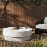 Kesia Outdoor Coffee Table, Ivory by Four Hands