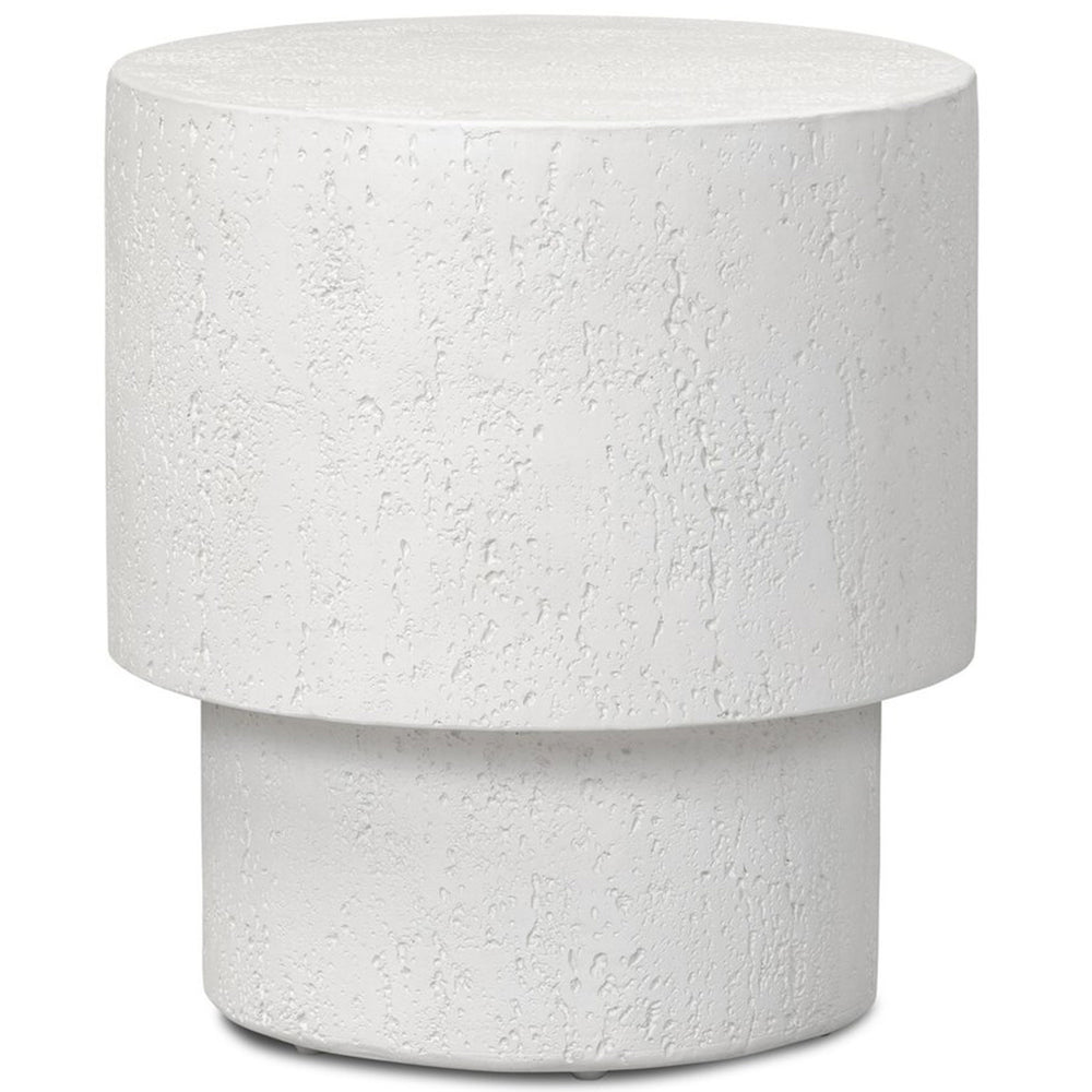 Kesia Outdoor End Table, Ivory by Four Hands