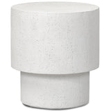 Kesia Outdoor End Table, Ivory by Four Hands