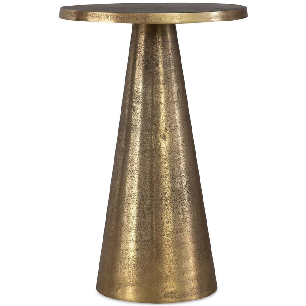 Kesia Side Table, Antique Brass-Furniture - Accent Tables-High Fashion Home