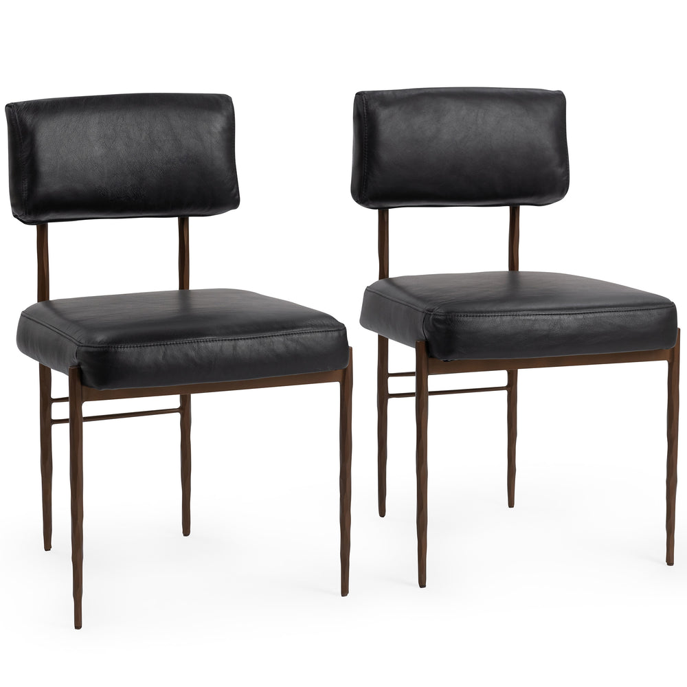 Kester Leather Dining Chair by Classic Home