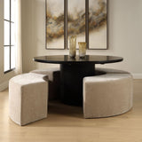 Khai Bench, Beige-Furniture - Benches-High Fashion Home